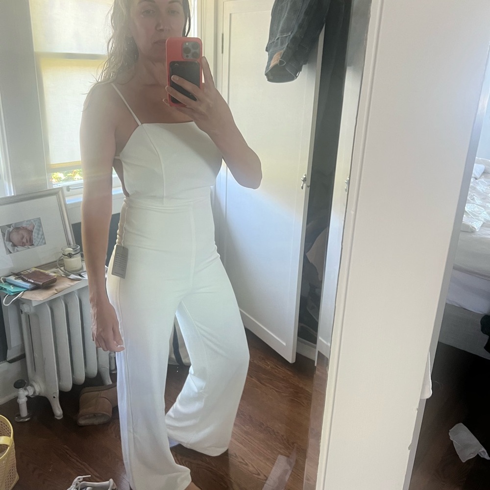 Lulu's White Jumpsuit